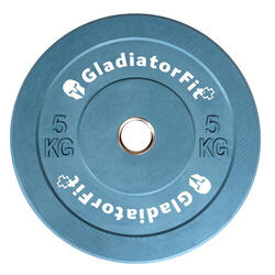 Disque olympique couleur caoutchouc "Bumper Plate" Ø 51mm GladiatorFit