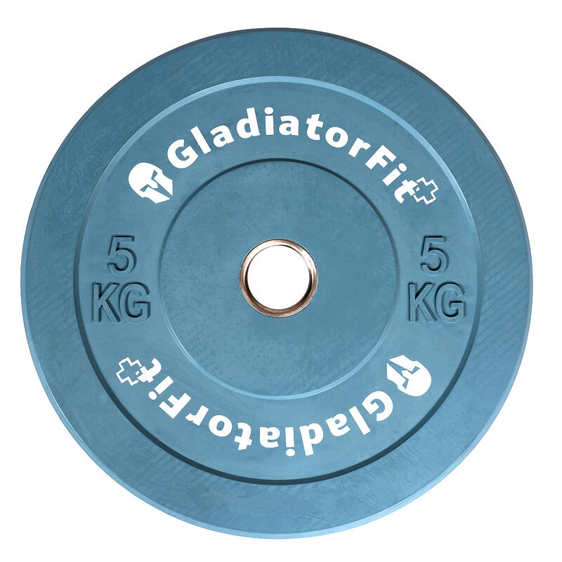 Olympische Scheibe gummifarbig "Bumper Plate" Ø 51mm