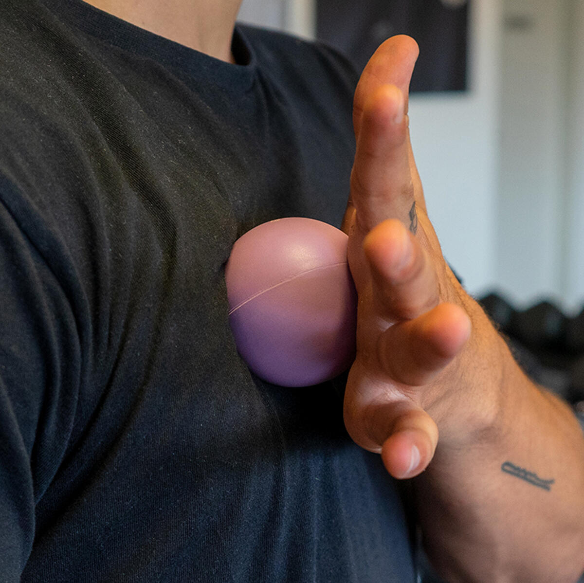 Balle de massage en ébonite Ø 6cm "Foam Ball" JustFit 2/2