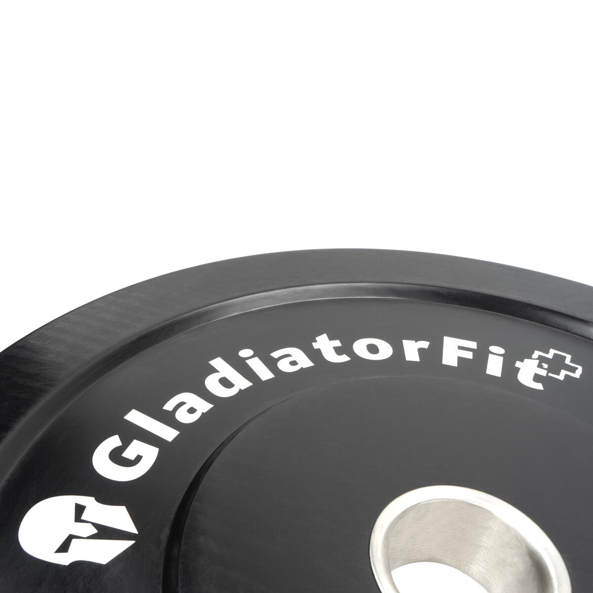 Placa de para-choques olímpica em borracha preta Ø 51 mm GladiatorFit 2/5