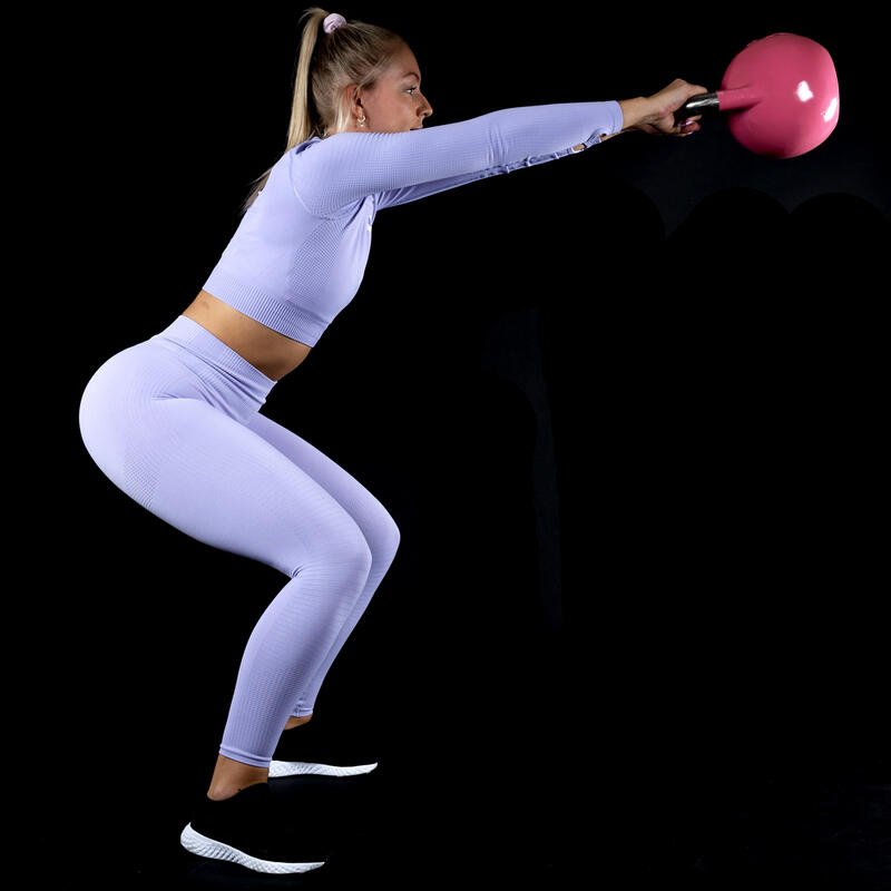 Kettlebell de compétition en fonte avec logo incrusté