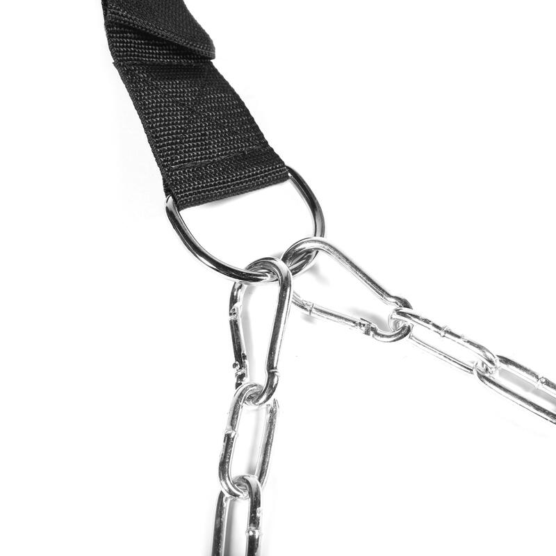 Cinturón de musculación "Dip Belt" con cadena 90cm lastrable