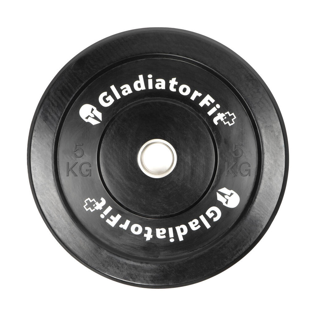 Olympic black rubber "Bumper Plate" Ø 51mm GladiatorFit