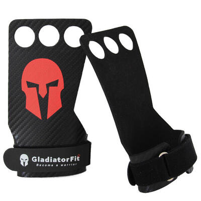 Guanti da crosstraining a tre dita in carbonio Handgrips GladiatorFit