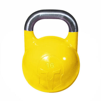 Wettkampf-Kettlebell aus Gusseisen mit Logoeinlage GladiatorFit