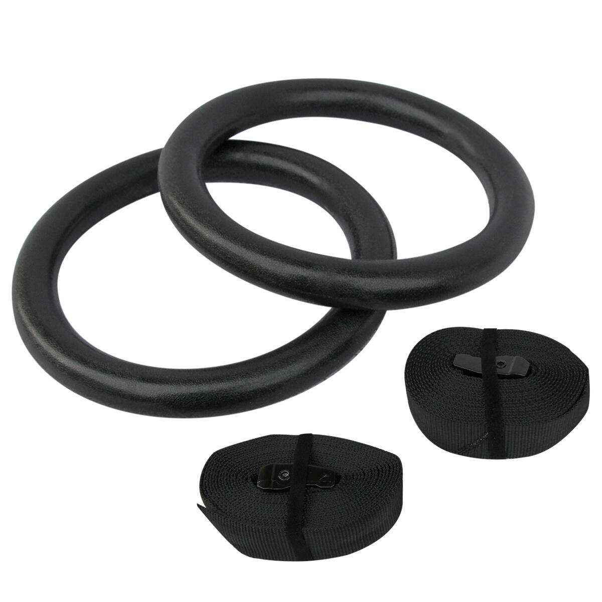 GLADIATORFIT Anillas de gimnasia - crosstraining Ø 28mm plástico + correas ajustables