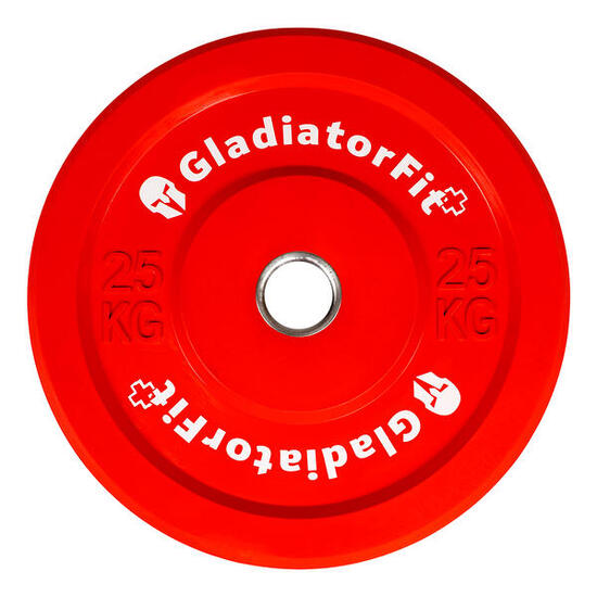 Gummifarbene olympische Scheibe „Bumper Plate“ Ø 51mm GladiatorFit