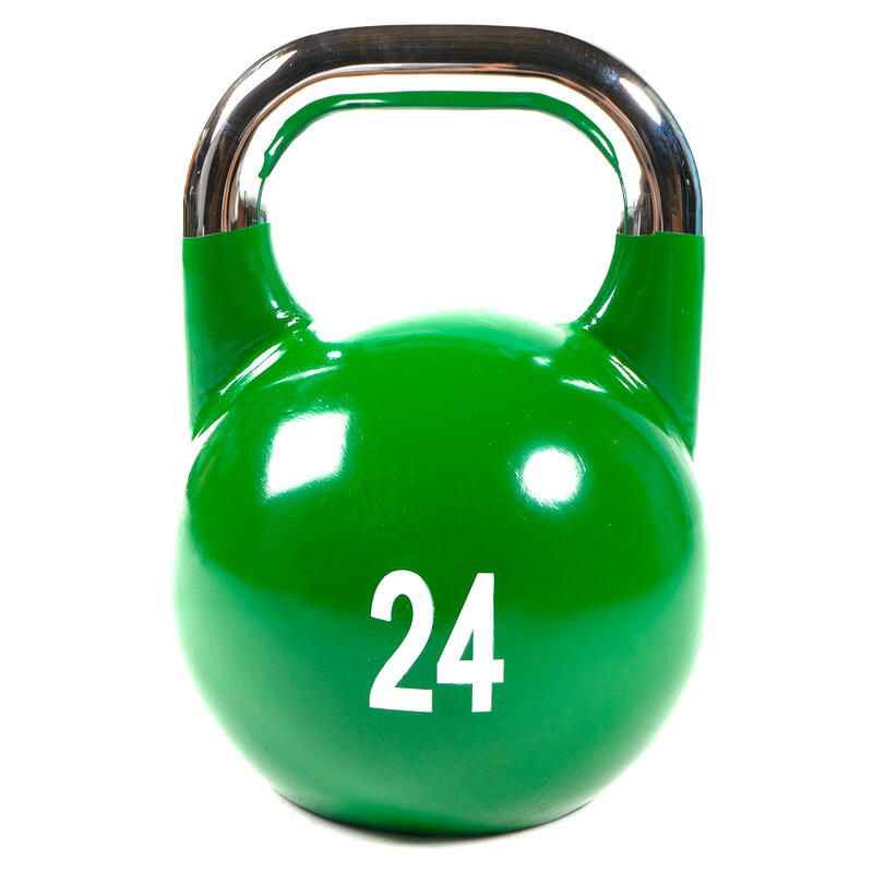 Gietijzeren wedstrijd kettlebell met geschilderd logo