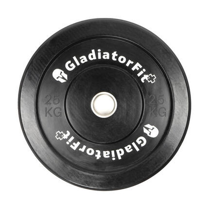 Olympische Scheibe schwarz Gummi "Bumper Plate" Ø 51mm GladiatorFit