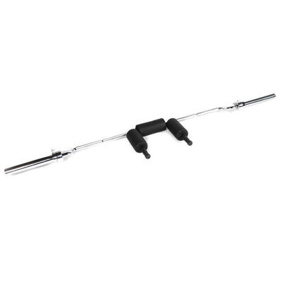 220cm ø50mm stalen "safety squat bar" + 2 schijfstops