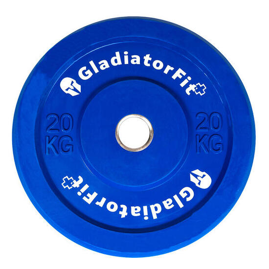 Gummifarbene olympische Scheibe „Bumper Plate“ Ø 51mm GladiatorFit