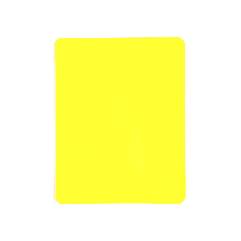 PVC scheidsrechterskaarten (set van 2, 1 rood en 1 geel)