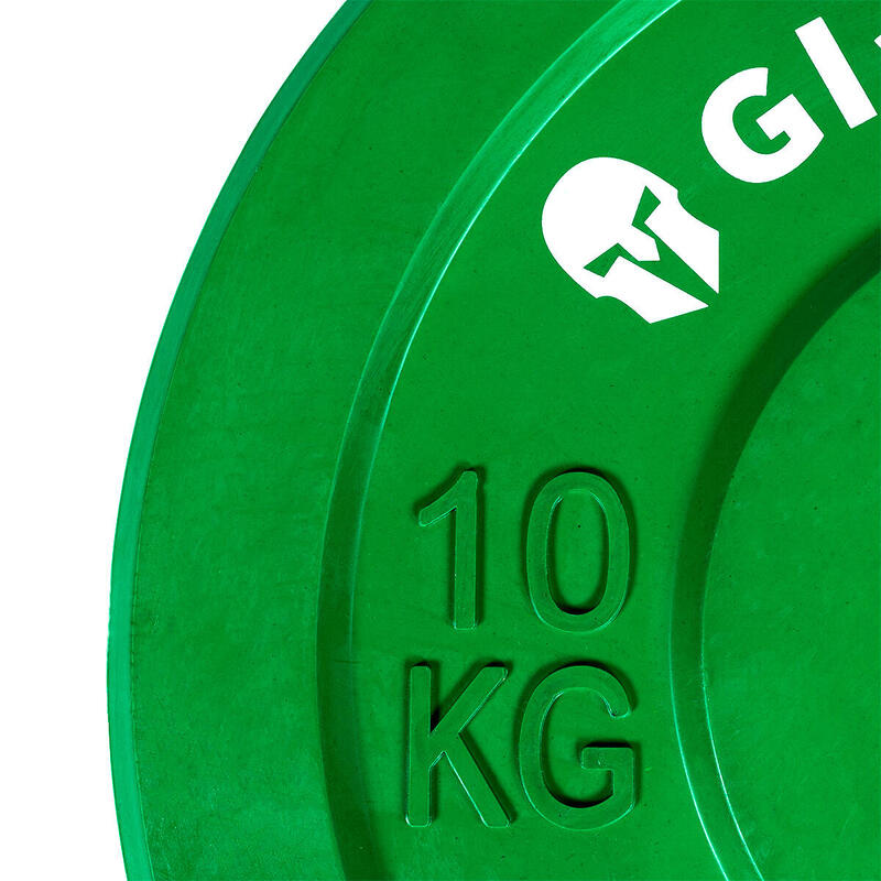 Olympische Scheibe gummifarbig "Bumper Plate" Ø 51mm