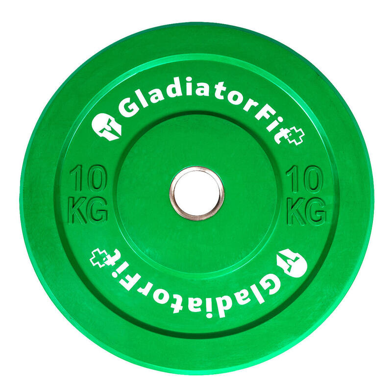 Olympische Scheibe gummifarbig "Bumper Plate" Ø 51mm