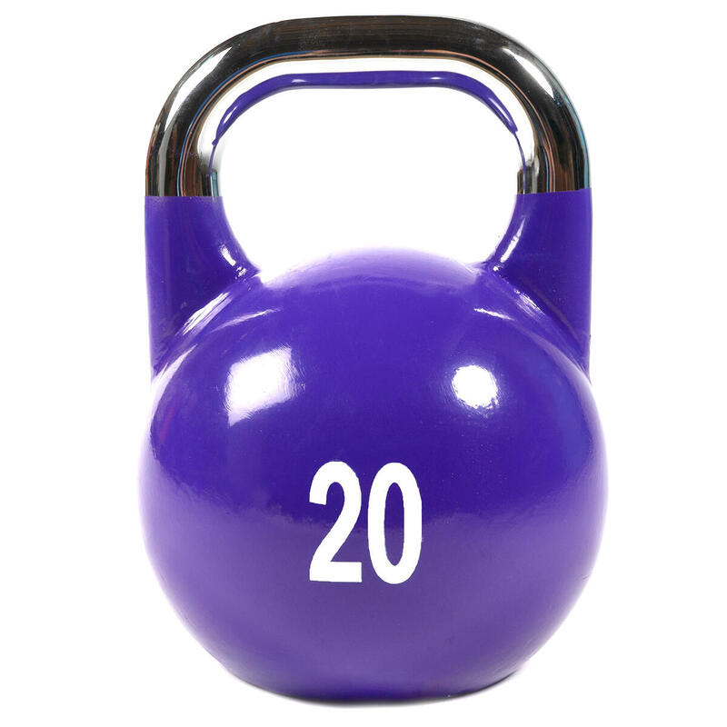 Kettlebell de compétition en fonte avec logo peint