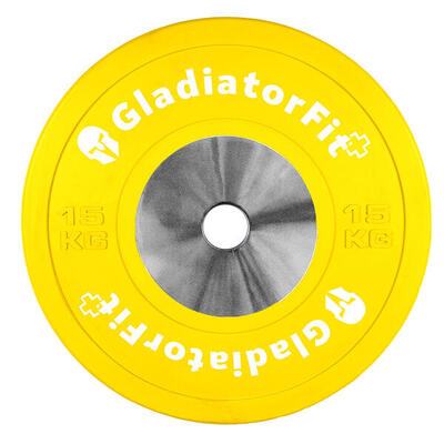 Disco in gomma da competizione "Bumper Plate" Ø 51 mm GladiatorFit
