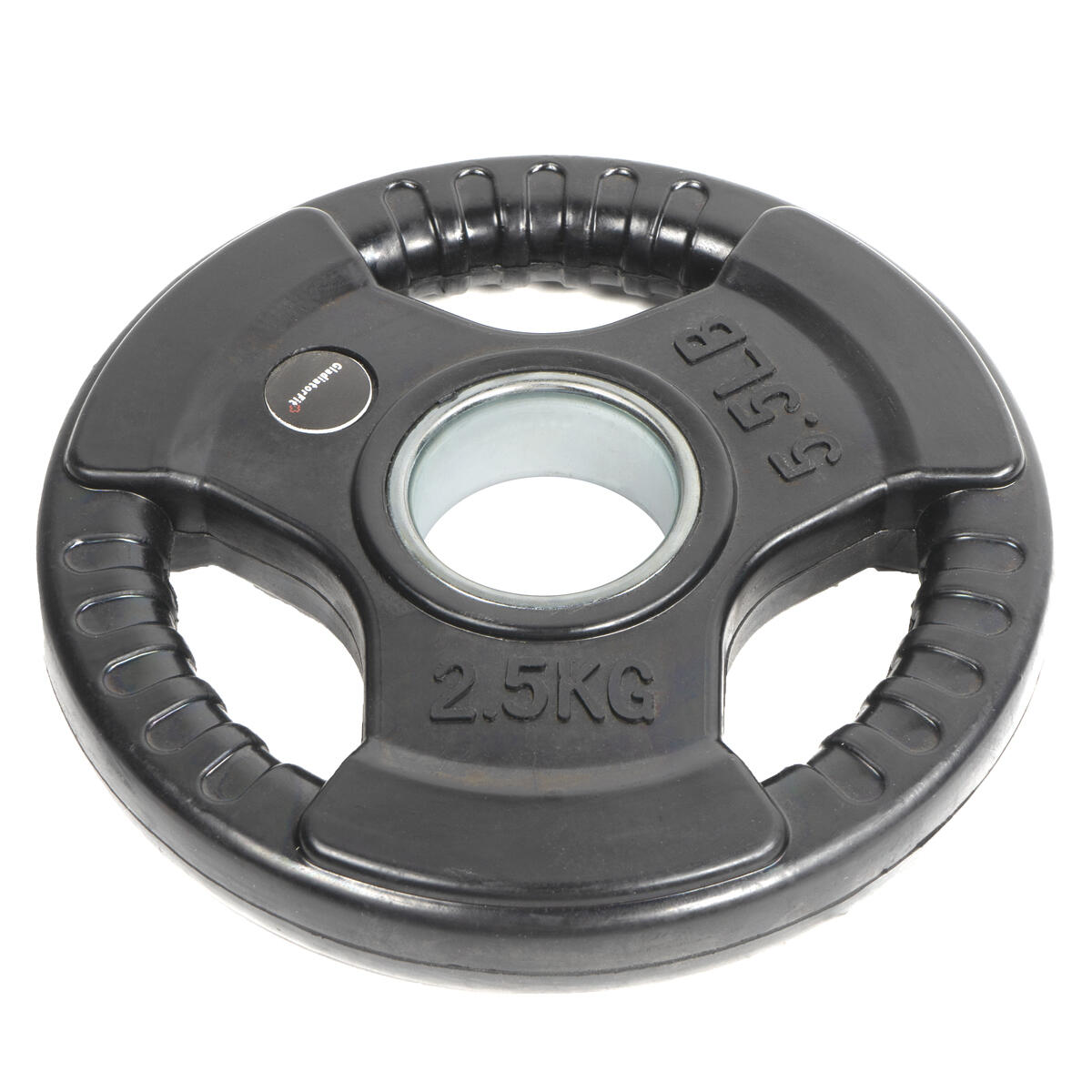 Disco con impugnature in gomma "Bumper Plate" Ø 51 mm GladiatorFit 1/4