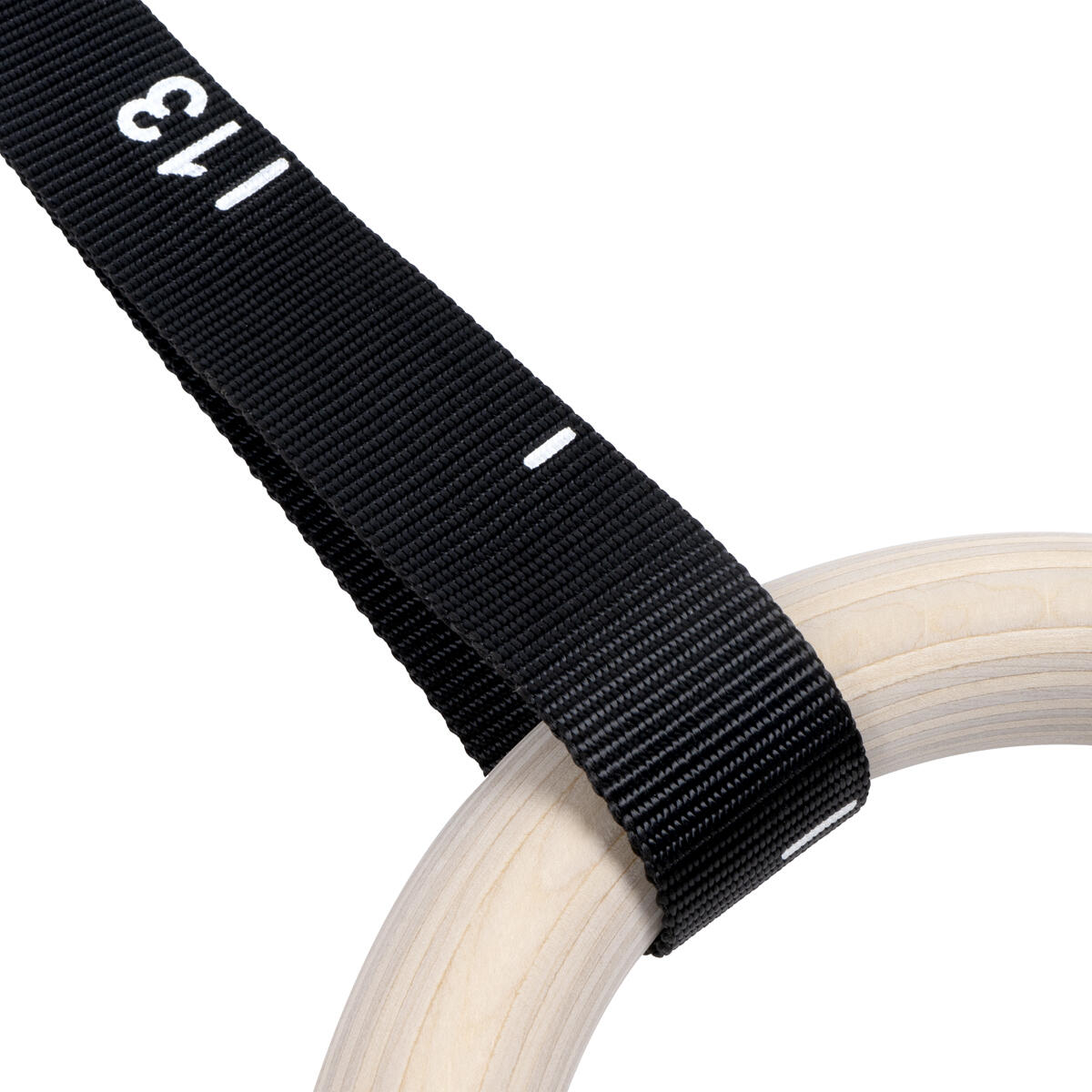 Ø 25mm anillas de gimnasia de madera con correa ajustable GladiatorFit 4/5