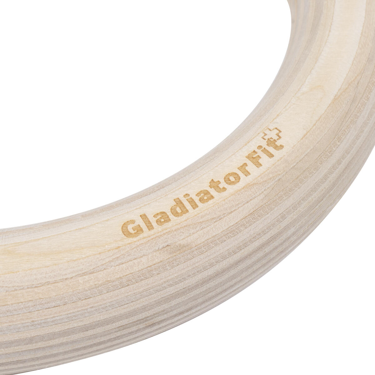 Ø 25mm wooden gymnastic rings with adjustable strap