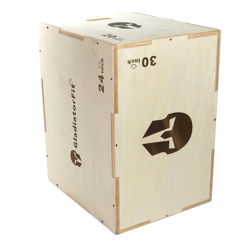 Sprung-Plyobox aus Holz 3 in 1