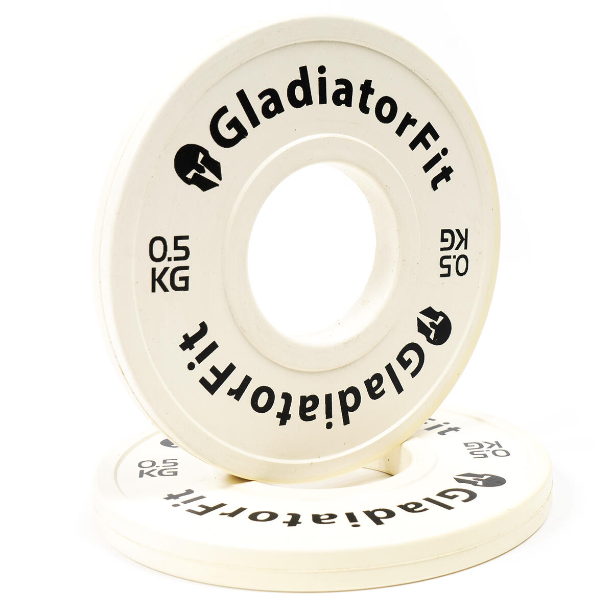 Gladiatorfit - Disques Fractionnaires "fractional Plate" Ø 51mm Gladiatorfit (lot De 2) - Poids De Musculation - Blanc - 0,5 Kg - Decathlon