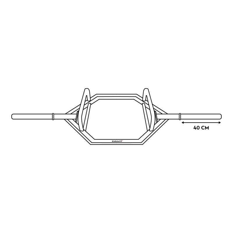 Sechskantstange "Trap Bar" aus Stahl Ø 50mm