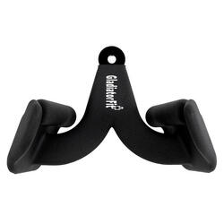Poignée neutre ergonomique en acier pour tirage à la poulie GladiatorFit