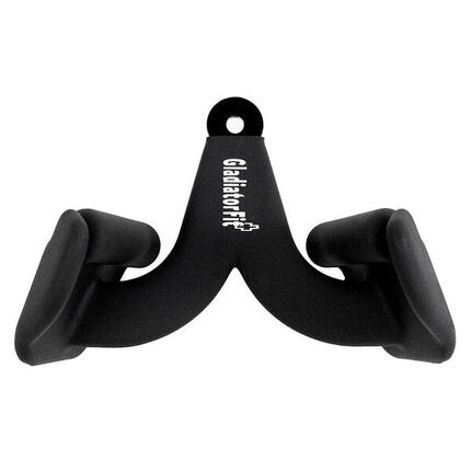 Poignée neutre ergonomique en acier pour tirage à la poulie GladiatorFit