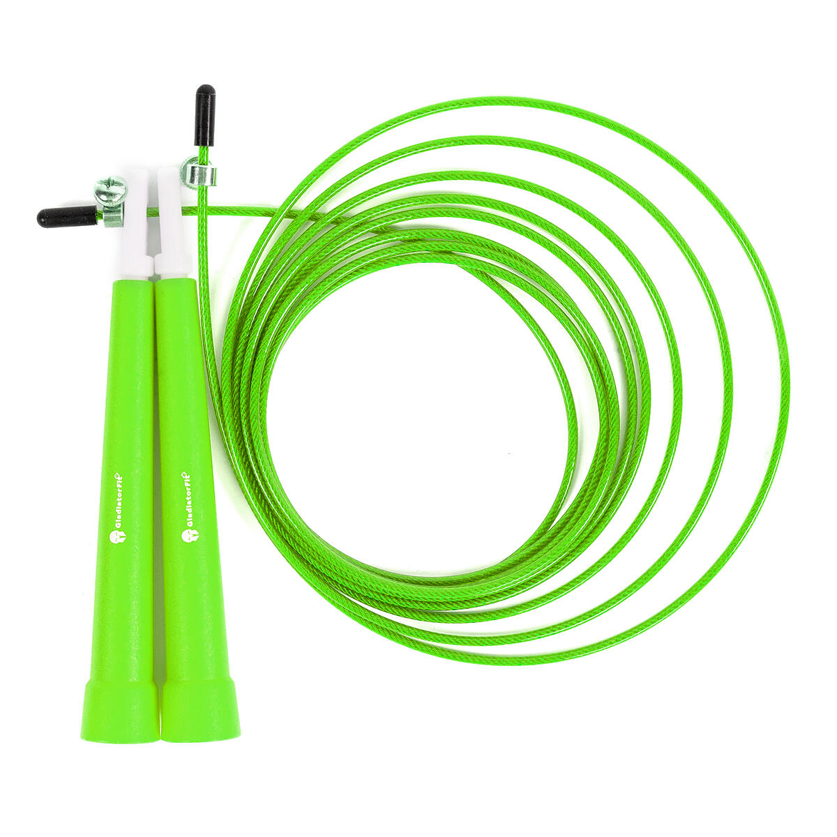 Gladiatorfit - Corde À Sauter En Plastique 180cm Ajustable + Sac "speed Rope" - Corde À Sauter - Vert - Taille Unique - Decathlon