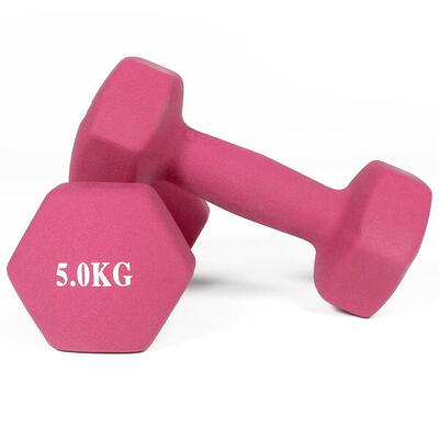 Gladiatorfit neopreen halterschijven voor bodybuilding en fitness (set van 2)