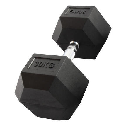 Haltère hexagonal "Hex Dumbbell" en caoutchouc GladiatorFit