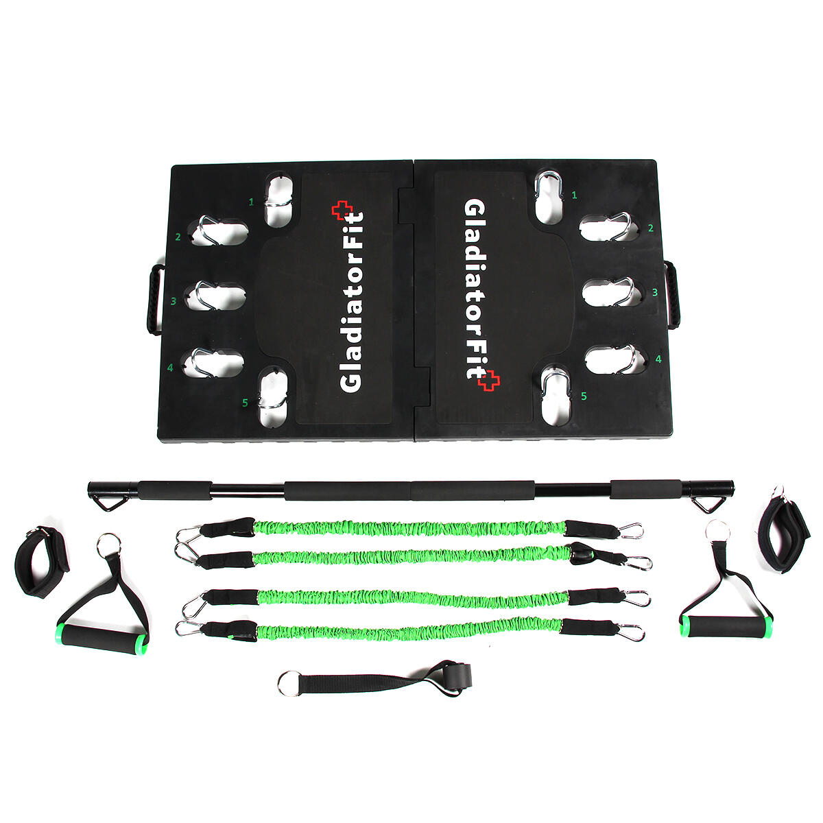 Kit de exercícios de musculação com prancha de musculação