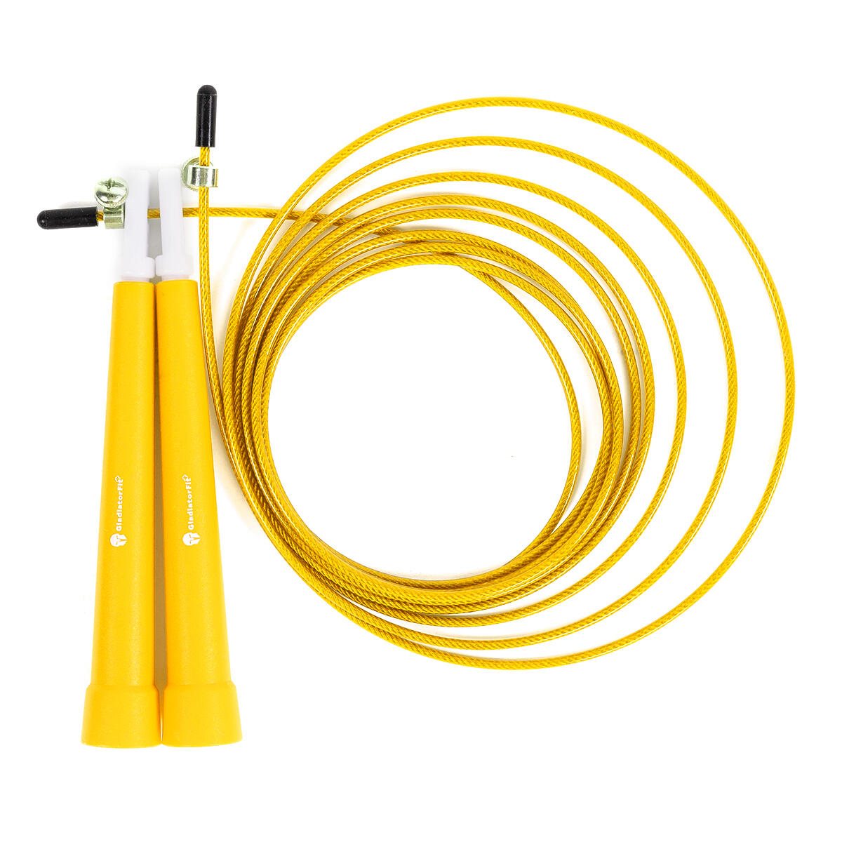 Corda de saltar de plástico ajustável de 180 cm + saco "Speed Rope