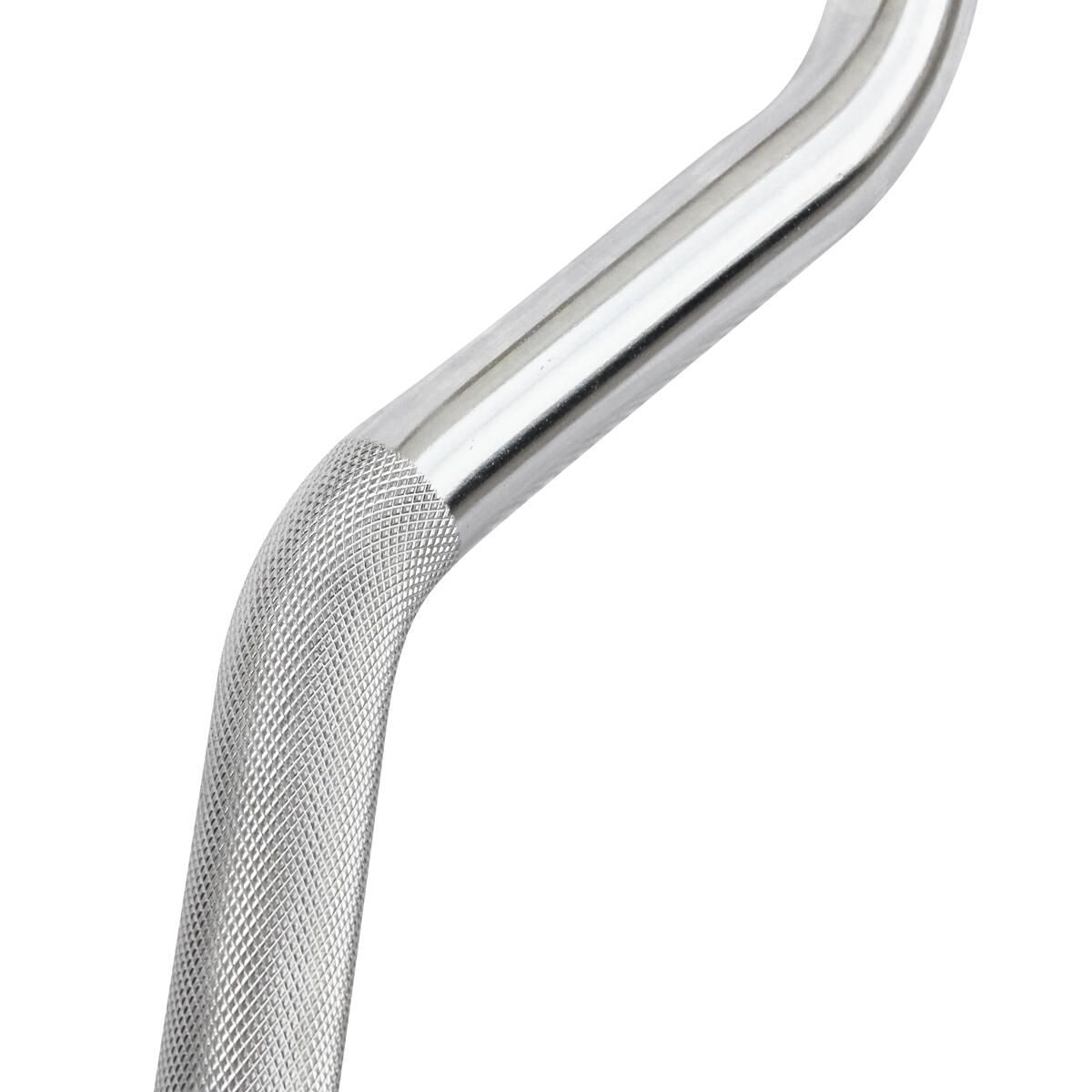Barra per curl bicipiti 120cm in acciaio Ø 50mm + 2 fermi a disco GladiatorFit 3/5