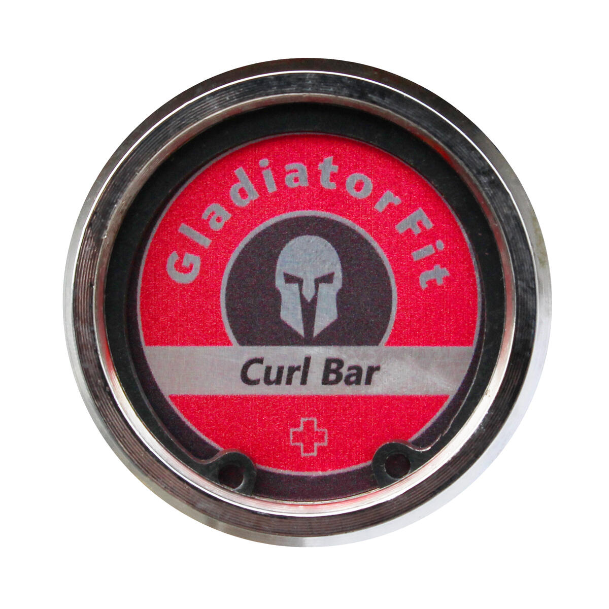 Barra per curl bicipiti 120cm in acciaio Ø 50mm + 2 fermi a disco GladiatorFit 2/5