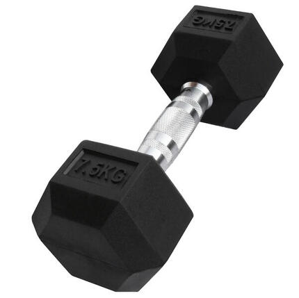 Haltère hexagonal "Hex Dumbbell" en caoutchouc GladiatorFit