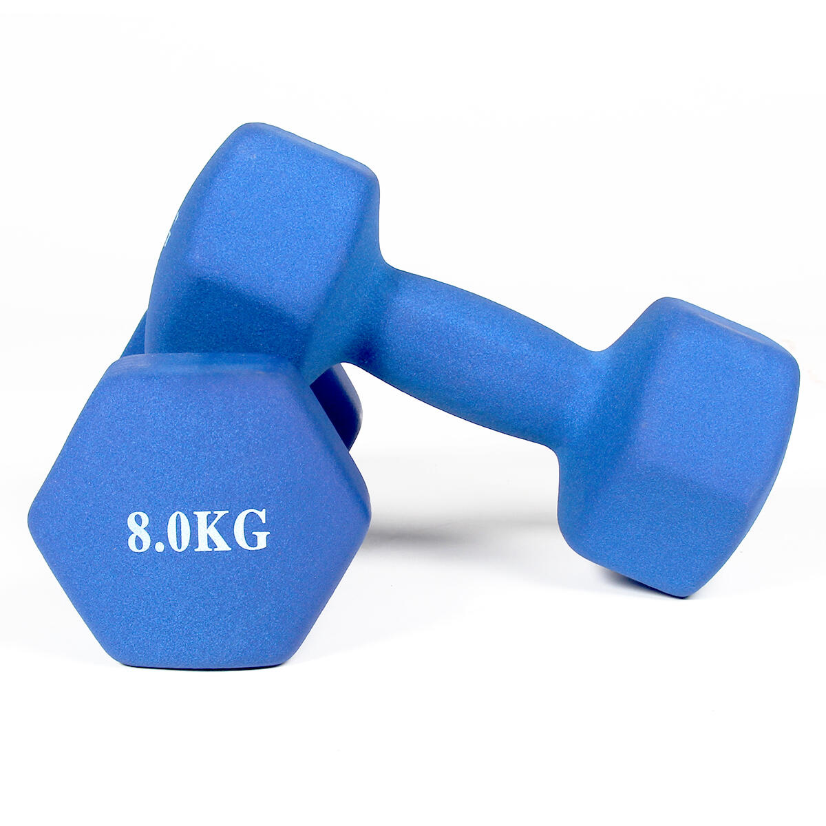 Gladiatorfit - Haltères Néoprène Musculation Et Fitness Gladiatorfit (lot De 2) - Haltère - Bleu - 8 Kg - Decathlon