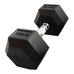Haltère hexagonal "Hex Dumbbell" en caoutchouc GladiatorFit