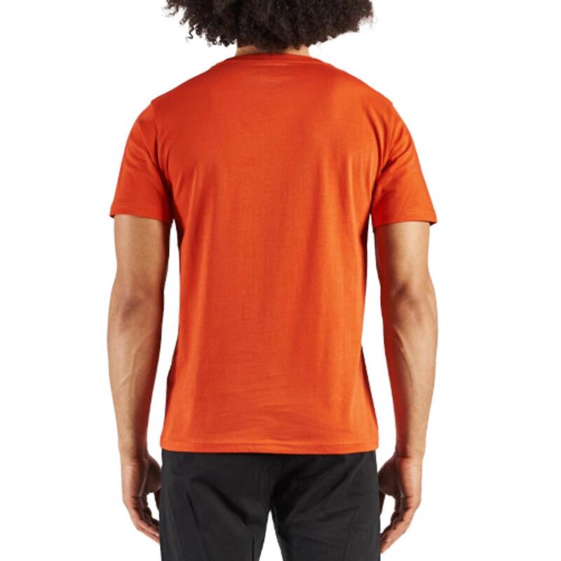 CAMISETA DE GIMNASIA DE ALGODÓN NARANJA PARA HOMBRE TISCOUT