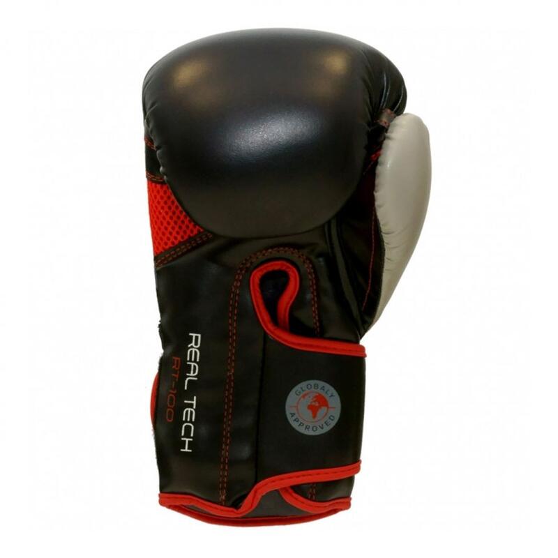 GUANTES DE BOXEO 12-16 OZ NEGRO / PLATEADO 500 - Decathlon