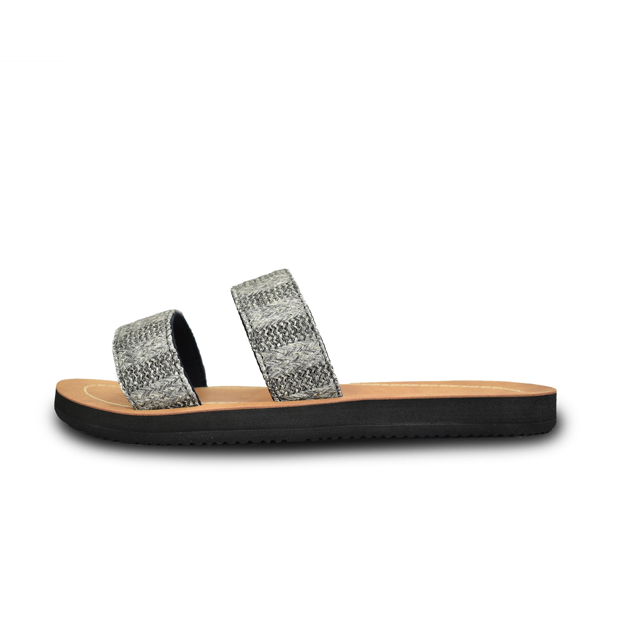 Infradito da spiaggia Brasileras da donna in nero con suola in gomma 4/5
