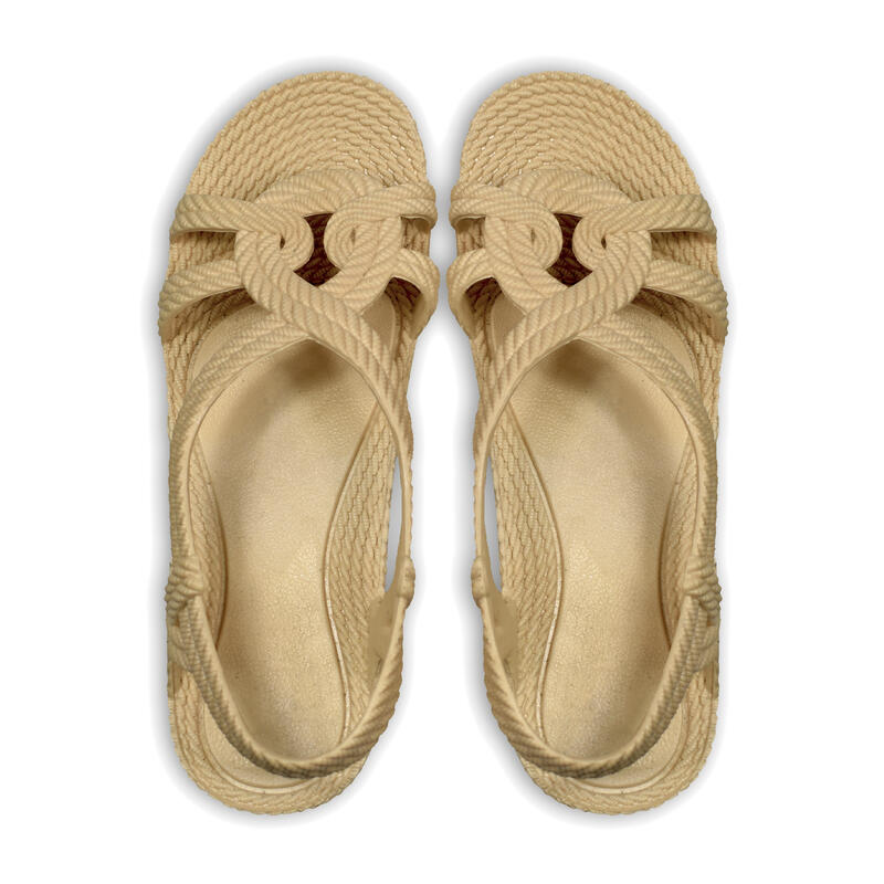 Brasileras teenslippers voor dames in Beige