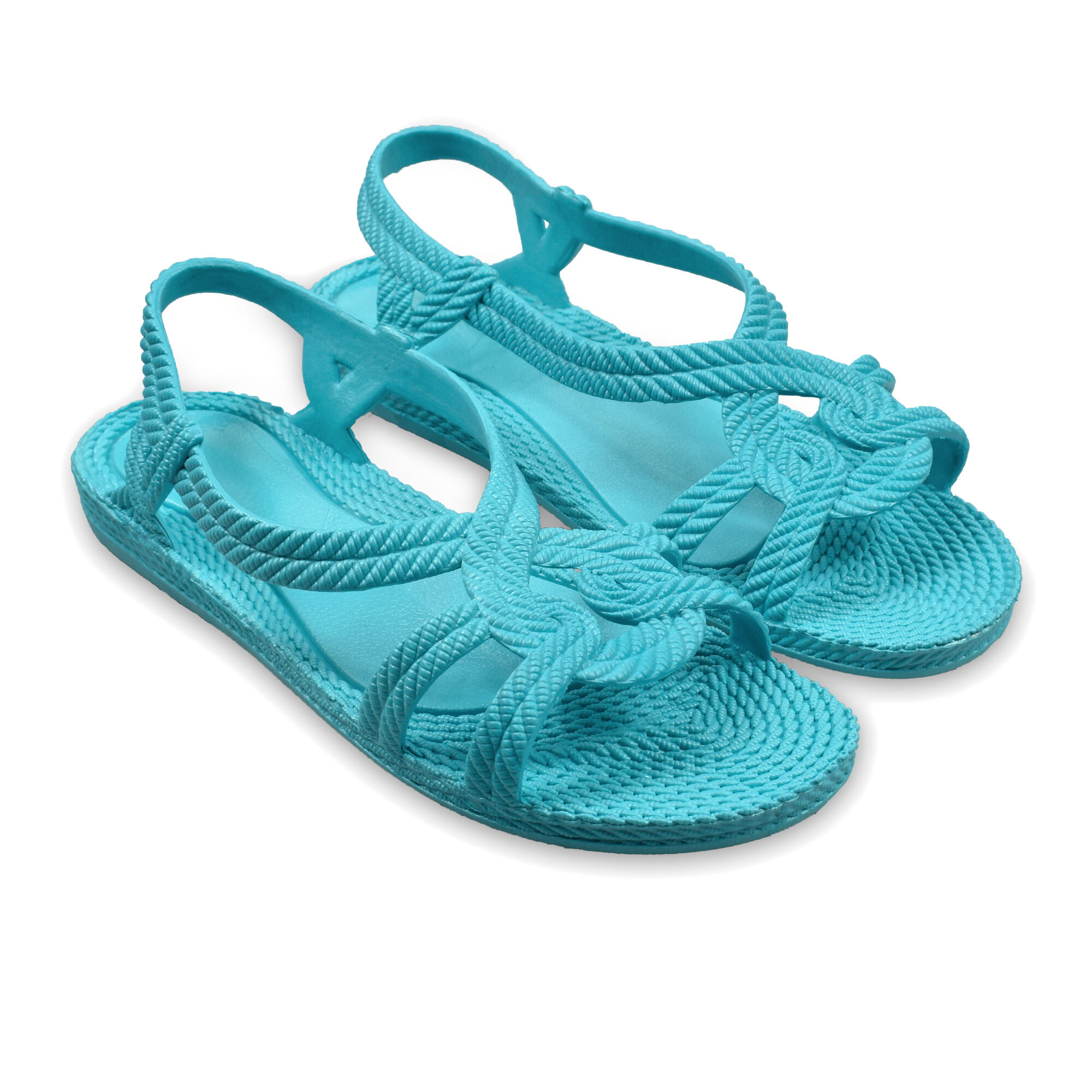 BRASILERAS Damesslippers in Turquoise kleur