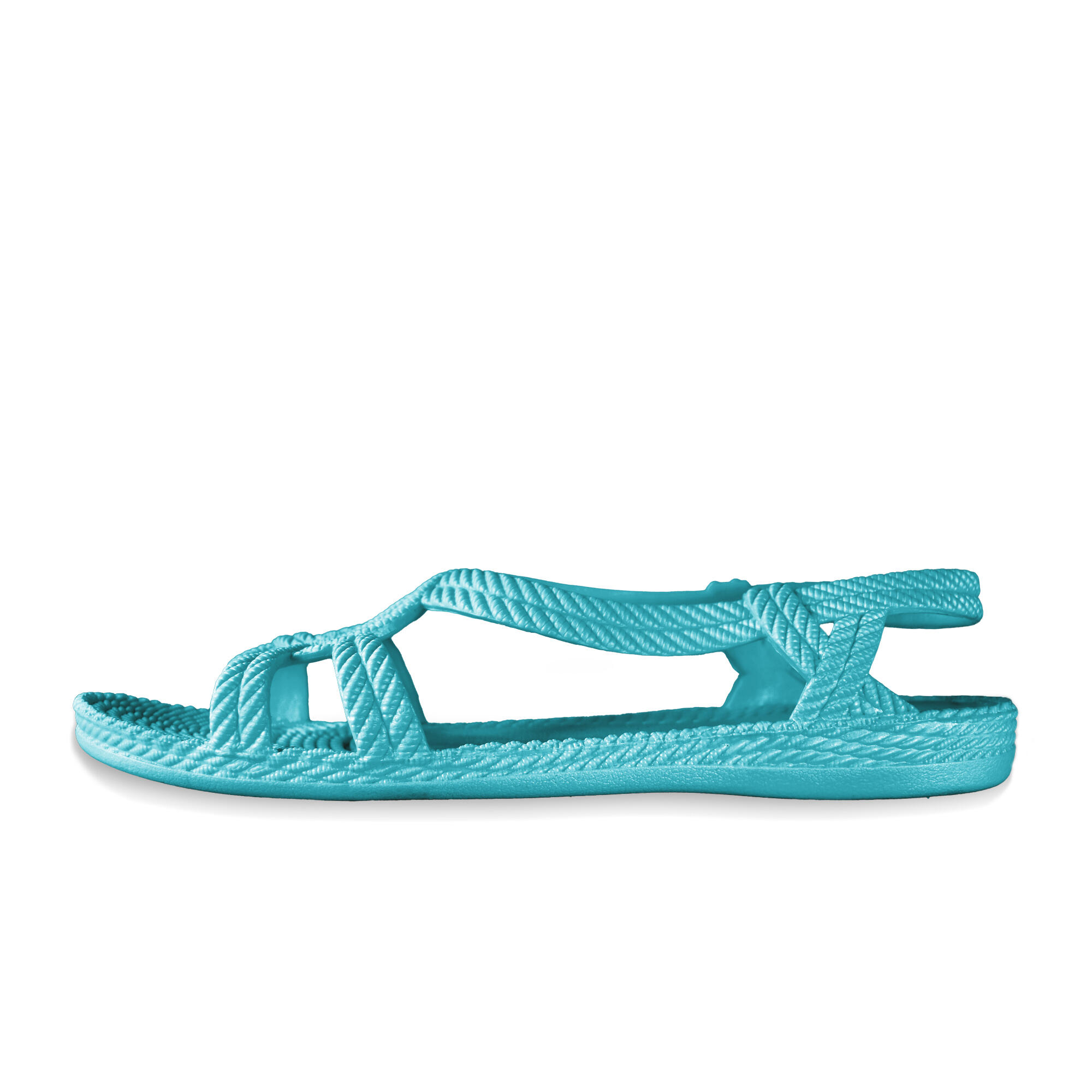 Damesslippers in Turquoise kleur 4/8
