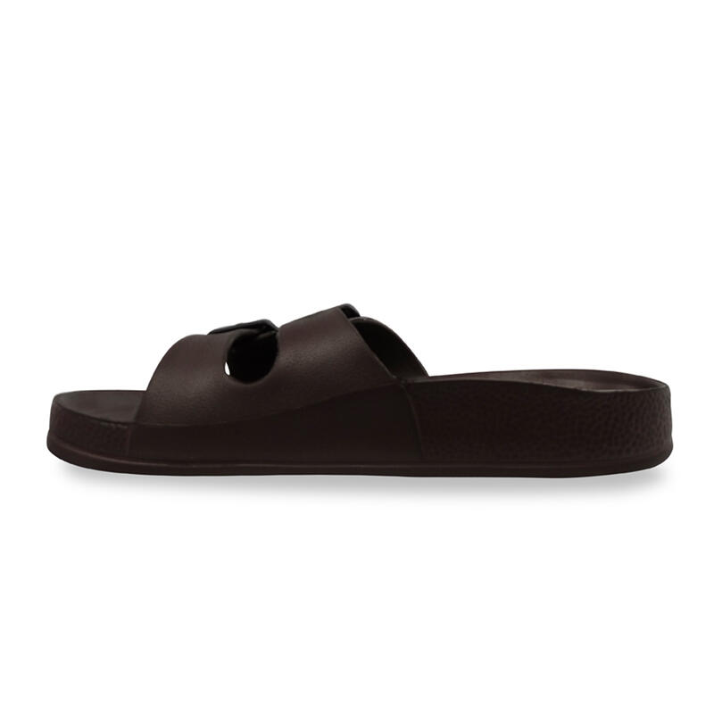 Bruine unisex Brasileras teenslippers met rubberen zool