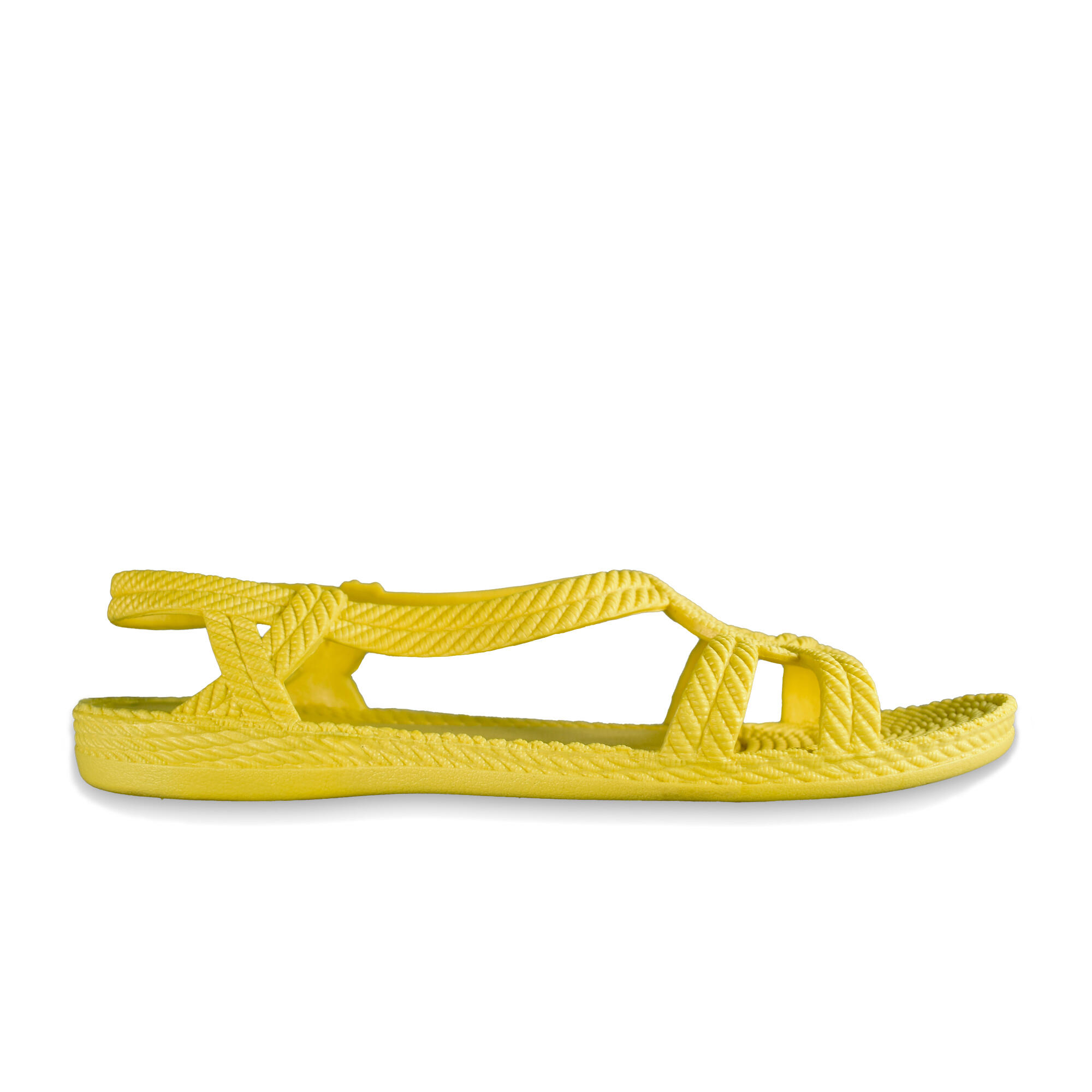 Vrouwen Brasileras Teenslippers in Geel 3/8