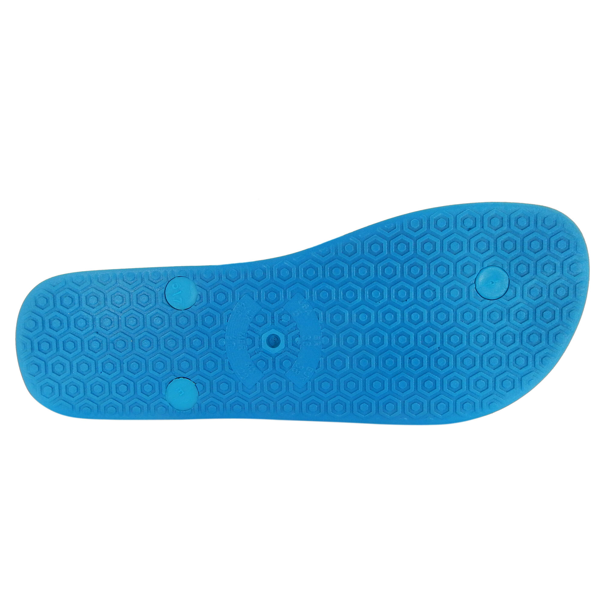 Tongs pour femme Brasileras de couleur bleu ciel avec semelle en gomme 4/5