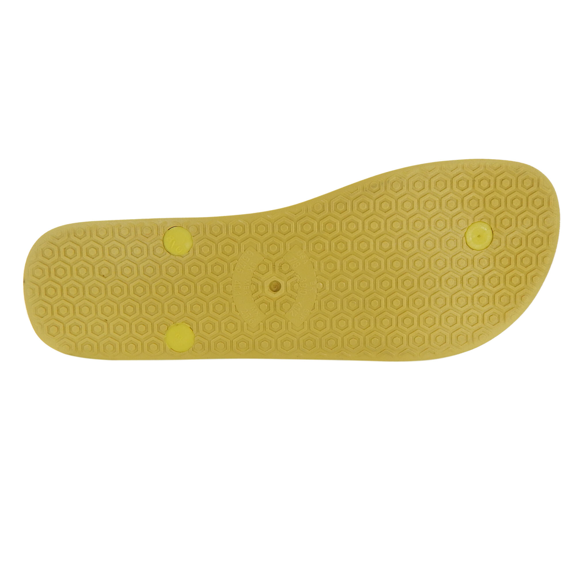 Tongs pour femme Brasileras de couleur jaune avec semelle en gomme 4/5