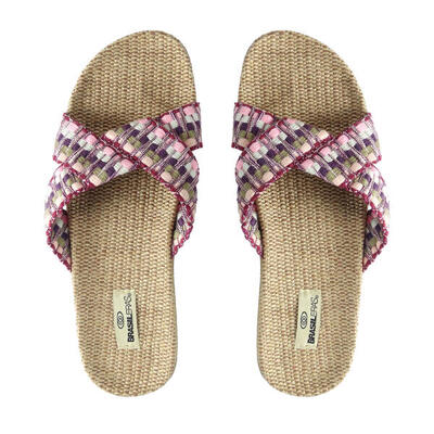 Chanclas De Playa De Mujer Brasileras Dedo Rosa suela goma Antideslizante
