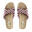 BRASILERAS Damen Strand Flip Flops in lila Farbe mit Gummisohle